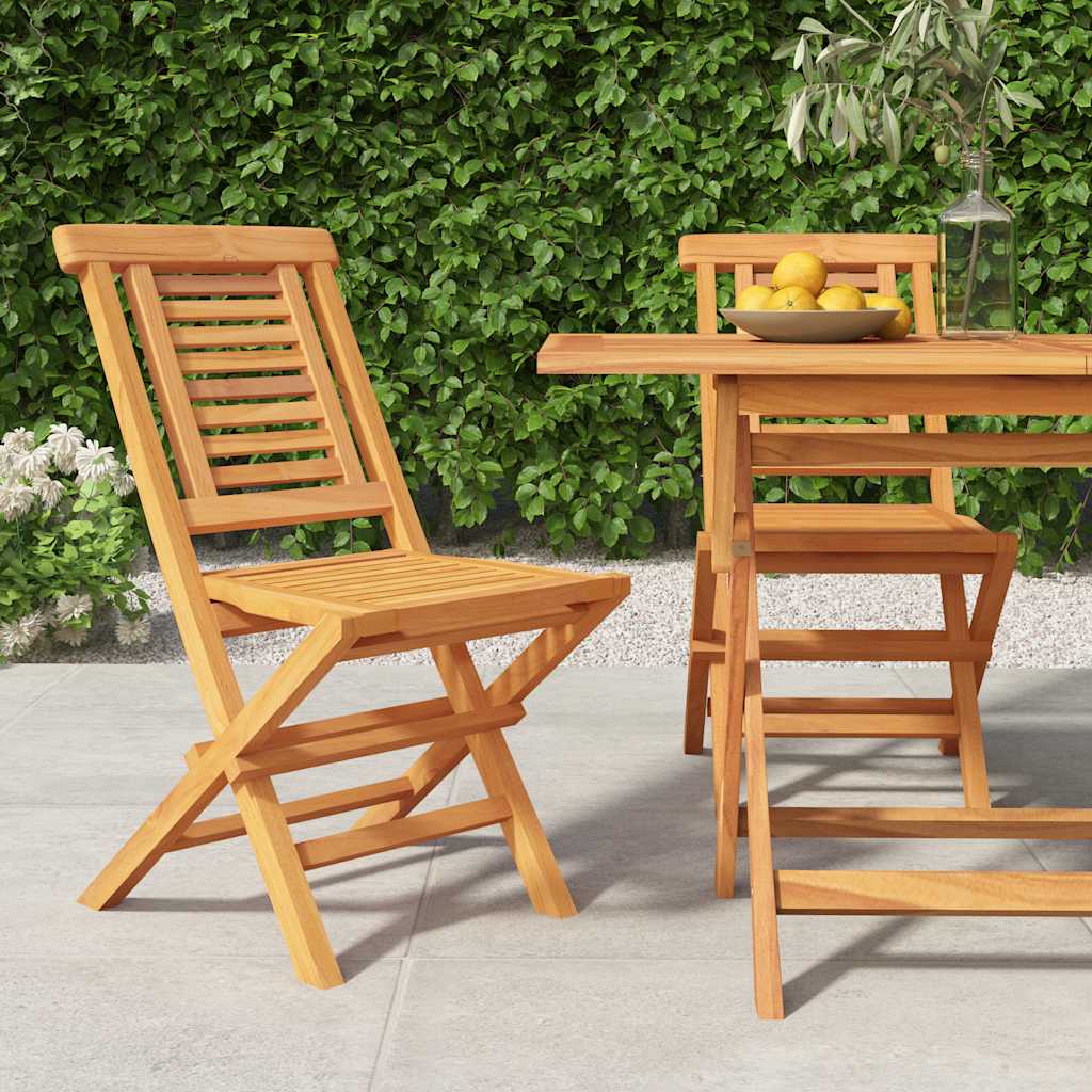 Tuinstoelen Inklapbaar 47X63X90 Cm Massief Teakhout